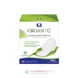 Organyc Serviettes Hygiènique Bio Super x10