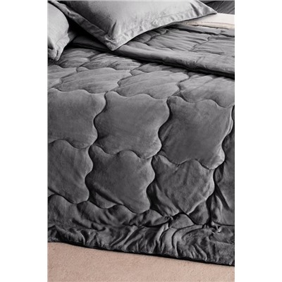 Kaira Çift Kişilik Comforter Set - Antrasit