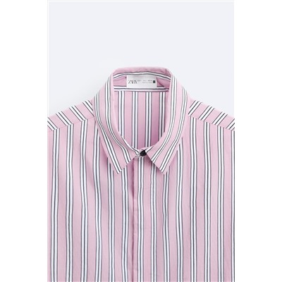 CAMISA RAYAS ESTAMPADO CONTRASTE