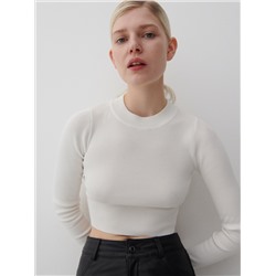 Bluse mit gesprenkelter Textur