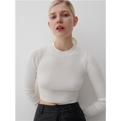 Bluse mit gesprenkelter Textur