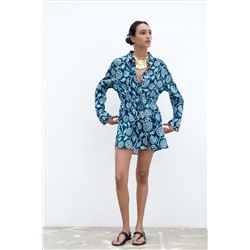 BLUSA LARGA ESTAMPADA