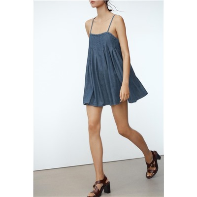 SHORT DENIM TRF DRESS