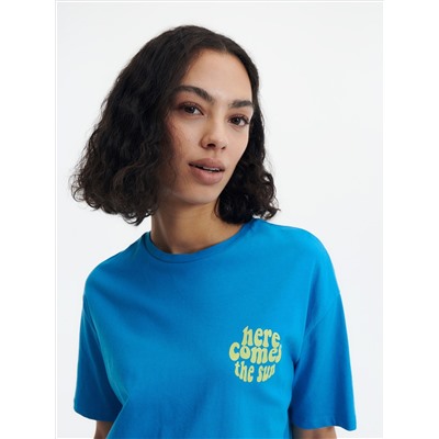 T-Shirt im Regular-Fit mit mehrfarbigem Druck