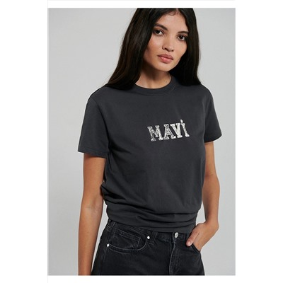 MaviBaskılı Gri Tişört Regular Fit / Normal Kesim 1612232-34853