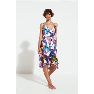 Vestido playero mariposas