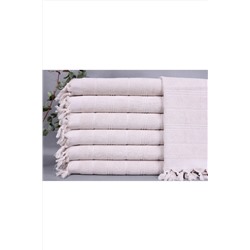 Kayra Export, Peştamal Bej 45x100 Cm Havlu, Bir Yüzü Havlu Şeklindedir, Küçük Boy Mutfak Havlusu