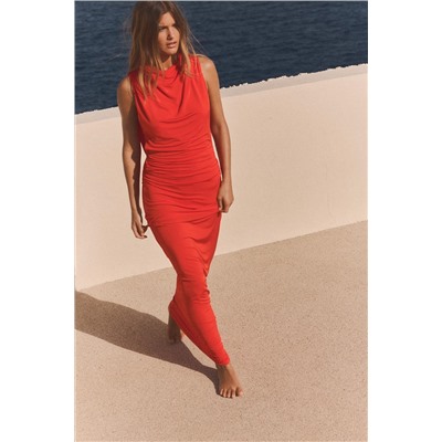 LONG OPEN BACK DRESS