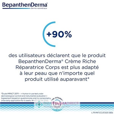 BepanthenDerma Crème Riche Réparatrice Corps 400 ml ECO-RECHARGE
