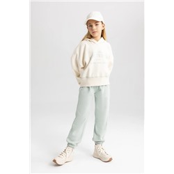 Defacto Kız Çocuk Kapüşonlu Sweatshirt Eşofman Altı 2'li Takım B2914A823WN