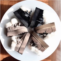 Зимние ботинки из натуральной шерсти