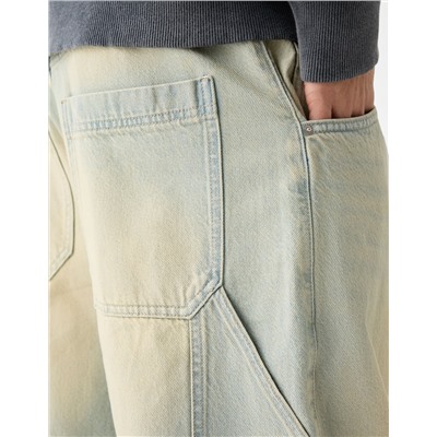 Balloon-fit carpenter jeans