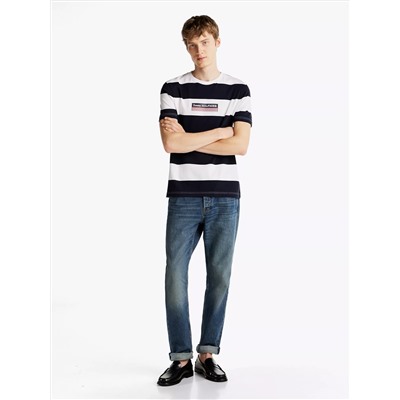 Hilfiger Box Logo Stripe T-Shirt