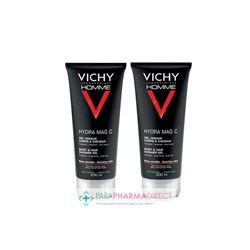 Vichy Homme Hydra Mag C Gel Douche Hydratant Revigorant 2x200mlLot  × 2