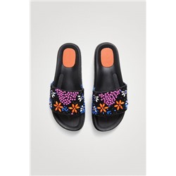 Chancla slide flores