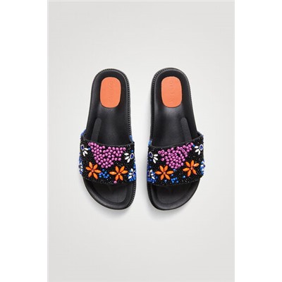 Chancla slide flores