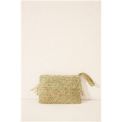 Bolso pequeño rafia flecos