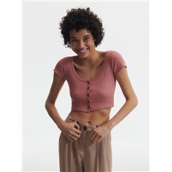 Crop Top aus Jersey