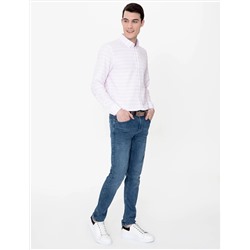 Gül Kurusu Slim Fit Uzun Kollu Gömlek