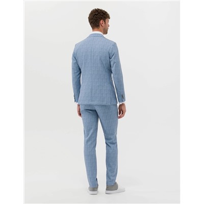 Açık Mavi Super Slim Fit Spor Takım Elbise