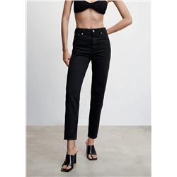 Jeans mom tiro alto -  Mujer | MANGO OUTLET España