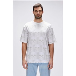 Bad Bear, Breet Beyaz Erkek Oversize Tişört