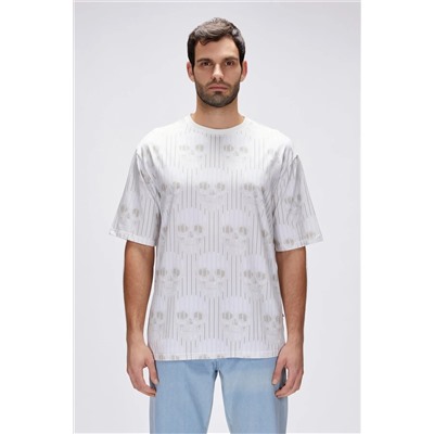 Bad Bear, Breet Beyaz Erkek Oversize Tişört