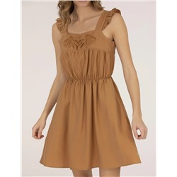 Camel Regular Fit Dokuma Elbise