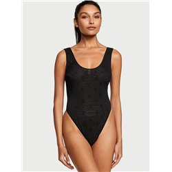 VERY SEXY Shine Mesh Sheer Tank Bodysuit