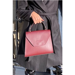 Bolso de piel Blu Burdeos