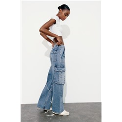 TRF CARGO MID-RISE JEANS