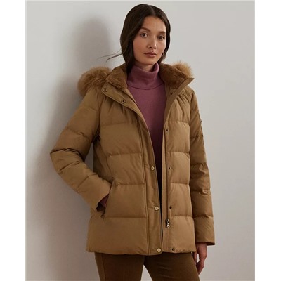Lauren Ralph Lauren Women's Faux-Fur Hooded Puffer Coat