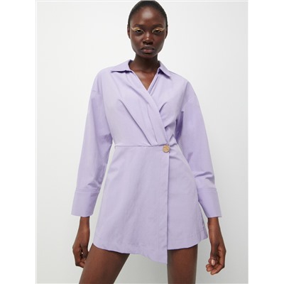 Kurzer Jumpsuit aus Baumwollmischung