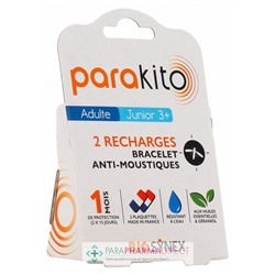 Parakito 2 Recharges Bracelet Anti-Moustiques