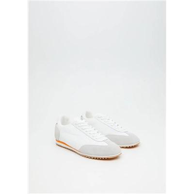 Deportivas combinadas piel -  Mujer | MANGO OUTLET Melilla
