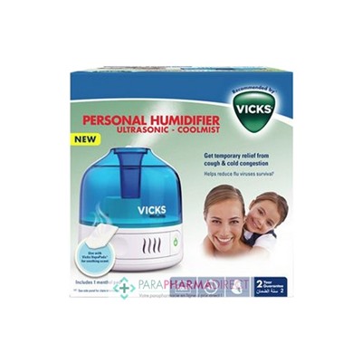 Vicks Humidificateur Personal Humidifier Ultrasonic - Cool Mist