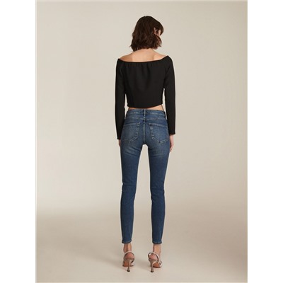 Slim-Jeans mit mittlerer Leibhöhe
