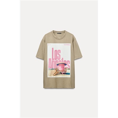 T-SHIRT WITH FRONT PRINT