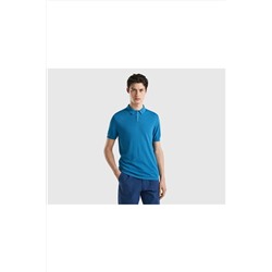 United Colors of Benetton Erkek Bondi Mavisi Polo Yaka Triko T-Shirt Bondi Mavisi 123P1094U300Q