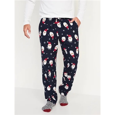 Printed Flannel Pajama Pants for Men