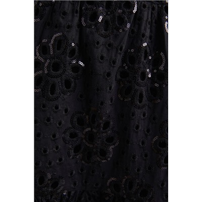 Vestido maxi bordado suizo