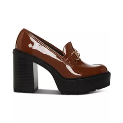 MADDEN GIRL Kiiera Platform Tailored Lug Sole Heeled Loafers