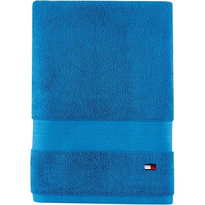 Tommy Hilfiger Modern American Double Stripe 30" x 54" Cotton Bath Towel