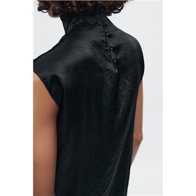 ZW CREASED SATIN DRESS - LIMITED EDITION