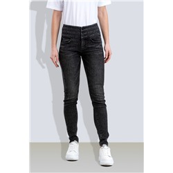 Vaquero slim de tiro alto Negro