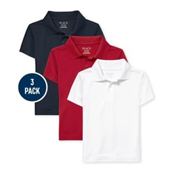 Boys Uniform Performance Polo 3-Pack