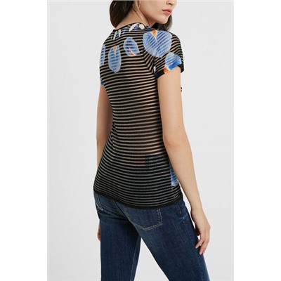 Camiseta punto mandala floral