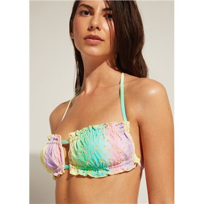 Bandeau-Bikinioberteil mit verschiebbaren Cups Panama