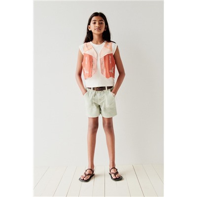 EMBROIDERED PATCHWORK WAISTCOAT