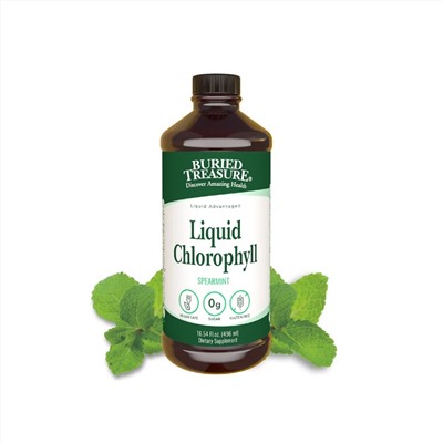 Liquid Chlorophyll Buried Treasure Хлорофилл жидкий, детокс, для похудения